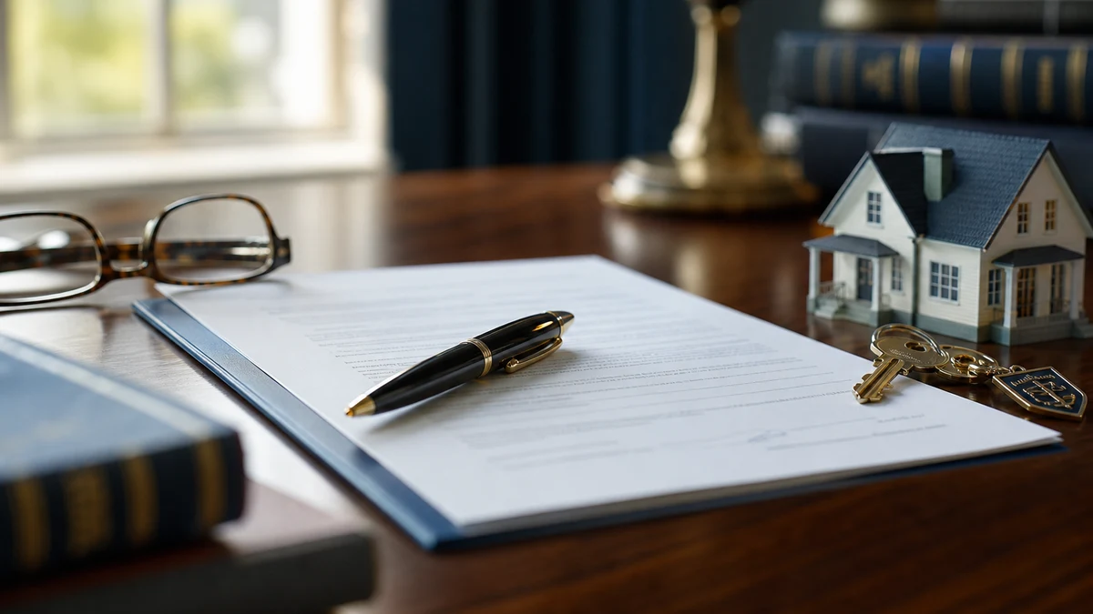 Signed legal document and pen on a desk representing filing a petition to modify alimony at retirement in Florida